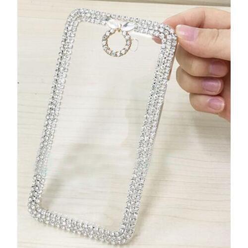Luxury Bling Crystal Diamond Hard Cover Pretty Phone Case Capa For Huawei Ascend G7 Y3 II Y5 II Y6 2 Y6 Pro Y3II Y5II Y6II Coque