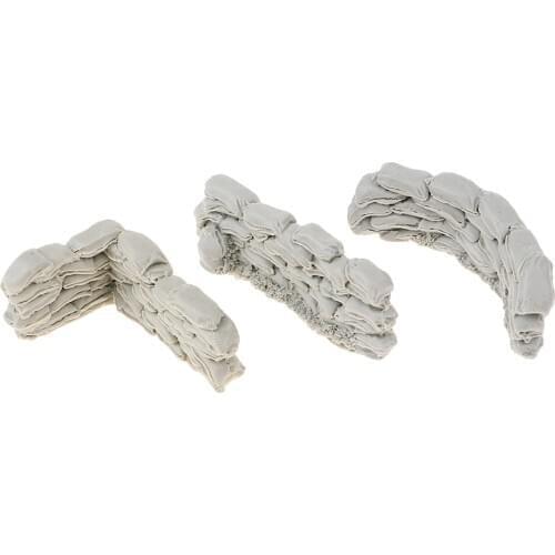 1/35 Scale Resin Long Curved Sandbag Walls Resin Figure Resin Soldier Scene