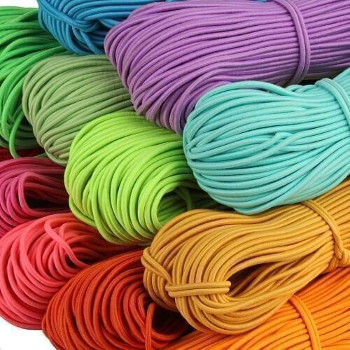2.5mm 5Yards High-Elastic High-Quality Round Elastic Band Round Elastic Rope Rubber Band Elastic Line DIY Sewing Accessories