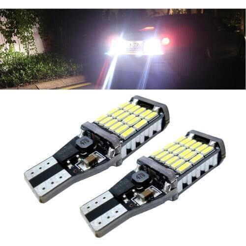 2x Signal Lamp W16W LED T15 921 912 Bulb Car Auto Reversing Lamps Stop Light Back Up Lights Reverse Bulb Xenon White