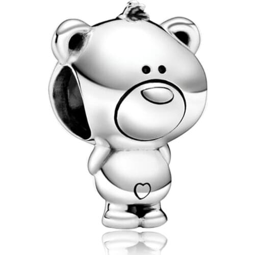 2021 New Silver Color Animal Beads Charm Fit Pandora Bracelets & Necklaces for Women DIY Jewelry Gift Making