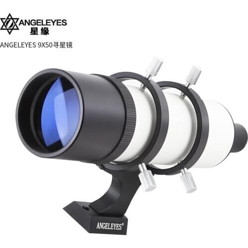 Angeleyes 9x50 Finder Scope 9X Magnification Finderscope Riflescopes Sight Cross Hair Reticle Telescope Astronomic Accessories