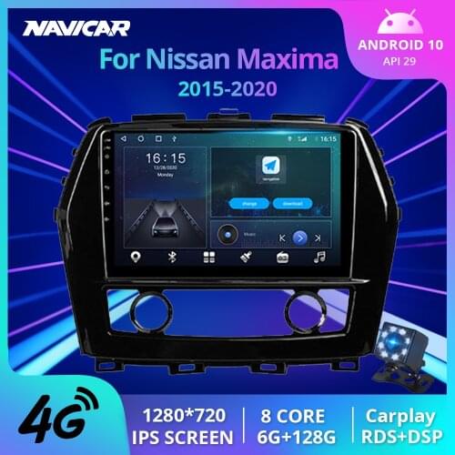 2Din Android10.0 Car Radio For Nissan Maxima 2015-2020 Auto Radio GPS Navigation Stereo Receiver Car Stereo Bluetooth Player IGO