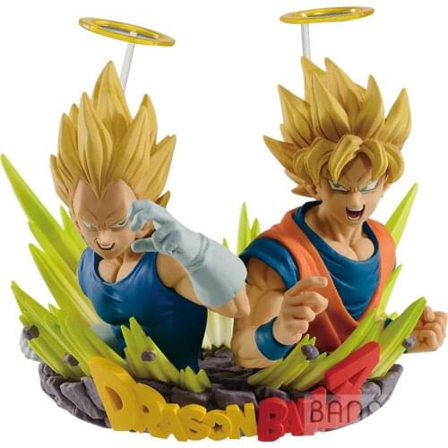 Bandai Genuine Dragon Ball Z Super Saiyan Vegeta IV Son Goku Action Figure Model Toys Collectibles Anime Doll Ornament