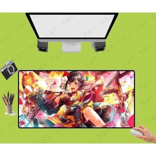 XGZ Best Large Anime girl Game Mouse Pad Computer Mousepad Anti-slip Natural Rubber with Locking Edge Gamer Mouse Mat XXL