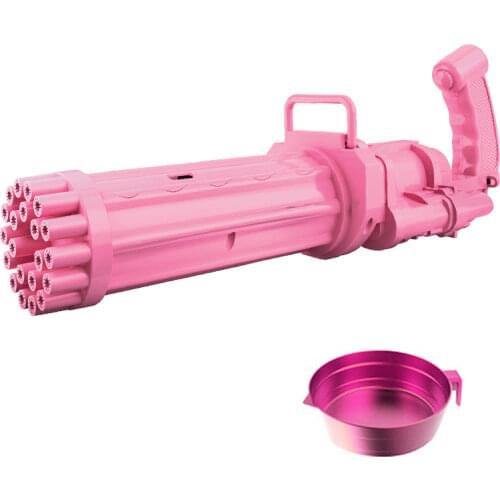 Big Gatling Bubble Gun 21 Hole New Design Automatic Bubble Maker Blower Toy for Children Soap Water Blowers Machine Toy Bubbles