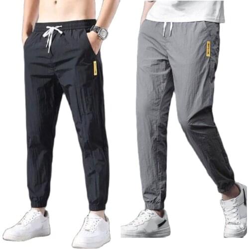 Harem Pant Men Streetwear Thin Cool Elastic Waist Sport Jogger Jogging Tracksuit Oversized Trousers Clothing 2021 Summer 5XL