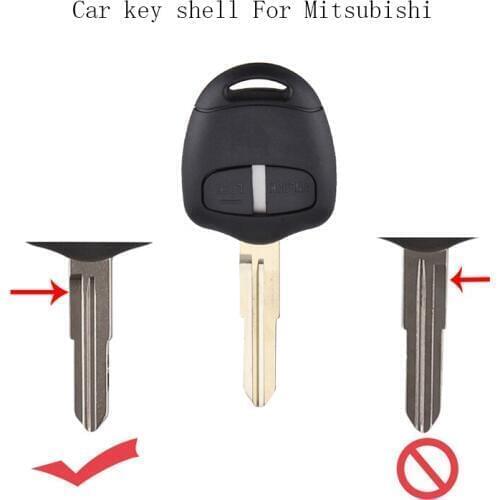 2 Buttons Remote Car Key Shell for Mitsubishi Lancer EX Evolution Grandis Outlander Car Remote Key Case Cover Right Blade