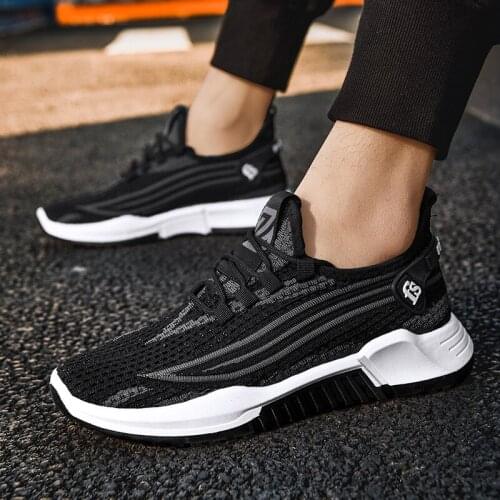 New Designer Trendy Sneaker for Men Air Mesh Breathable Footwear Walking Shoes Non-slip Rubber Casual Sneaker Running Shoes
