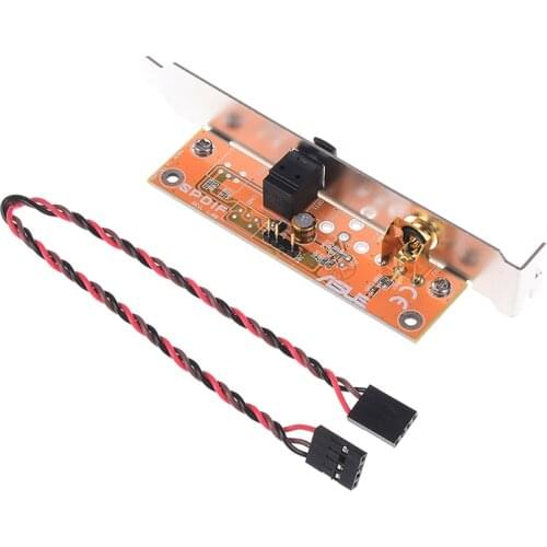 For SPDIF Optical and RCA Out Plate Cable Bracket for PC Motherboard