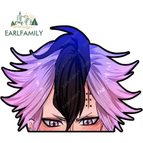 EARLFAMILY 13cm x 9.8cm for Black Clover Magna Swing Car Accessoires Stickers Personality Windshield Decal Windows Decoration