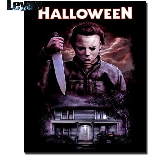 Movie Posters Movie Halloween (1978) Diamond Painting Full Drill Square 5d Embroidery Cross Stitch Handmade Home Decor Gift Diy