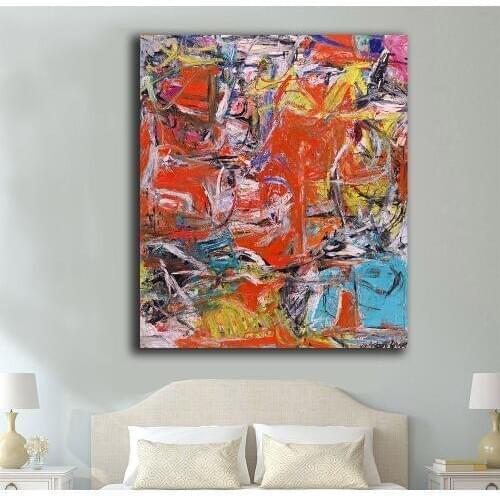 Composition by willem-de-kooning Oil Painting Wall Art Printings Picture Paiting Canvas Paints Home Decor Print Painting