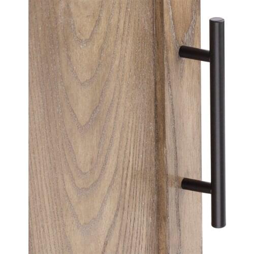 Comtemporary Style Hollow Core Stainless Teel material Mat black color Cabinet etc furniture door handle drawer pull