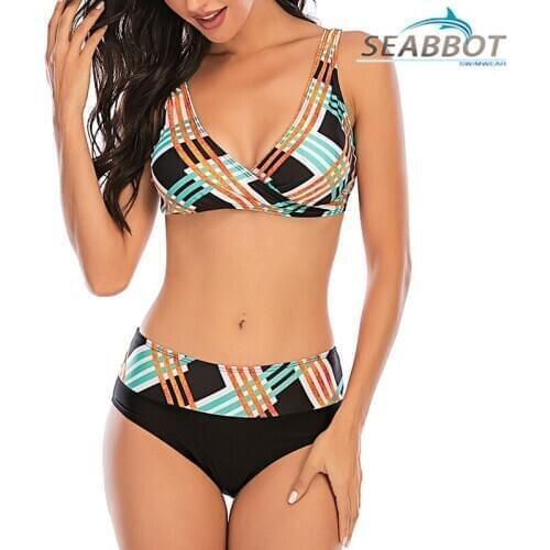 Large Size 8XL Swimsuit 2020 Sexy Women High Waist Bikini Swimwear Female Bandage Bikini Set Biquini Bathing Suit Women