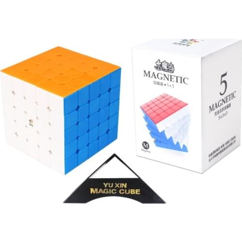 2021 YuXin Little Magic 5x5x5 Magnetic Cube Speed Puzzle Stickerless Educational Toys Magico Cubo