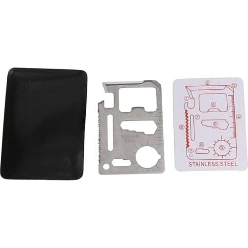 Multi-function Mini Portable Outdoor Tools Saber Card Knife Screw Wrench Opener Emergency Survival Camping Tool Saw Opener