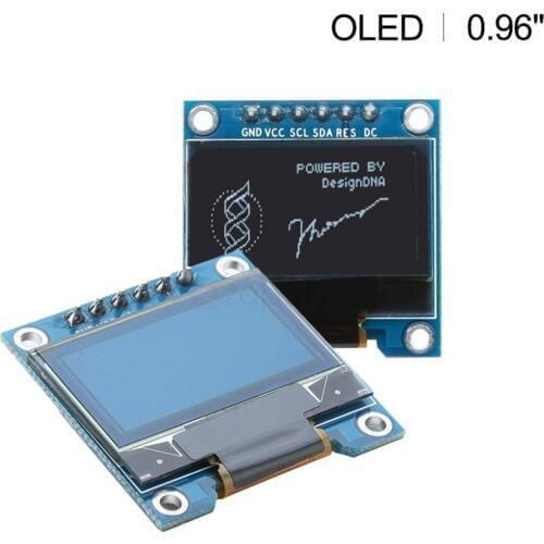 0.96" oled display module white 12864 LED screen 6 pin SPI IIC interface for arduino STM32 51 sd1306 driver NEW diy OLED display