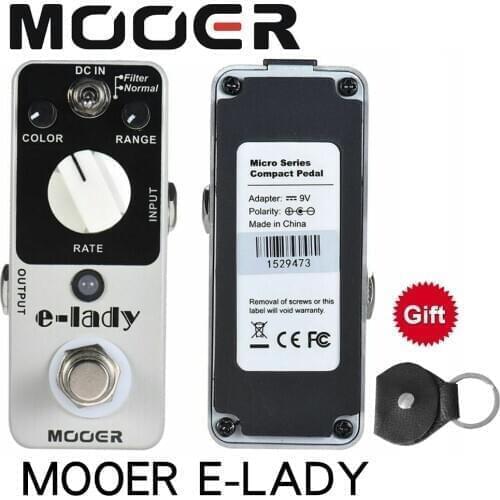 MOOER e-lady Analog Flanger Guitar Effect Pedal 2 Modes True Bypass Full Metal Shell Classic analog flanger sound