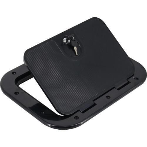 Marine Inspection Deck Hatch Cover -ABS Round Tight Screw out Anti-corrosive - for Boat Yacht, 248 X 378mm