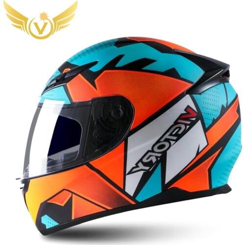 LED light Motorcycle Accessrioes Full Face Helmet Print Professional Motorbike Racing Helmet DOT Off Road Casco Motocross Helmet