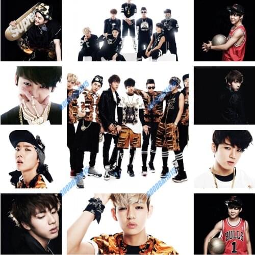 5D Diamond Painting Hallyu Group Mosaic Diamond Embroidery Cross Stitch Kits Diy Bangtan Home Decor