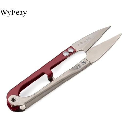 1 Pcs Sewing Scissors U Shape Zigzag Scissors Sewing Embroidery Thrum Yarn Shears Metal Scissors for Needlework Fabric Supplies