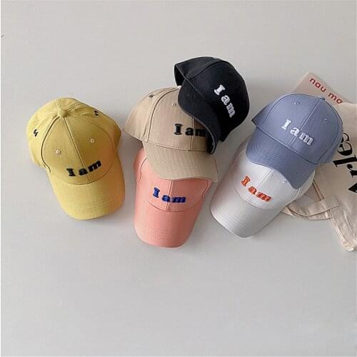 Autumn Kids Boys Girls Baseball Hats Fashion Letters Embroidery Baby Sun Hats Spring Summer Children Caps
