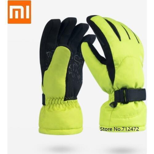 Youpin Multifunction Plus velvet Keep warm Ski gloves Ultralight waterproof Wear resistant Non-slip climbing cycling gloves