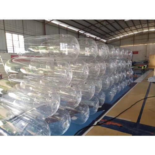 PVC Inflatable Tumbler Transparent Pillar / White Pillar for Decoration