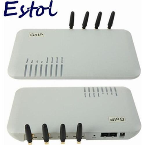 Promotional,Wholesale 4 Channels GOIP / GSM VOIP gateway SIP Gateway, Support VPN & IMEI change&SMS,4 GSM Chips DBL GOIP4