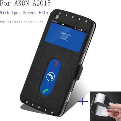 Luxury Smart View window leather case For ZTE Axon A2015 Axon Phone cover shell phone cases for Axon A2015 flip case back cover