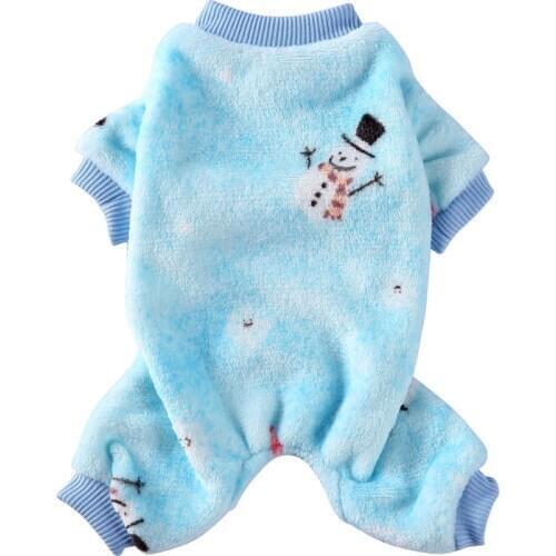 Christmas pet clothes four legged fleece snow cake elk dog clothes Christmas autumn four legged clothes