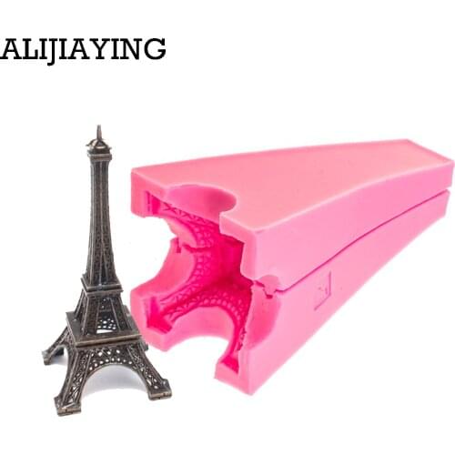 M0588 2Pcs/set 3D Tower Silicone Mold Fondant Molds for DIY Cake Decorating Tools Cake Moulds Soap Mold Silicone Baking Tools