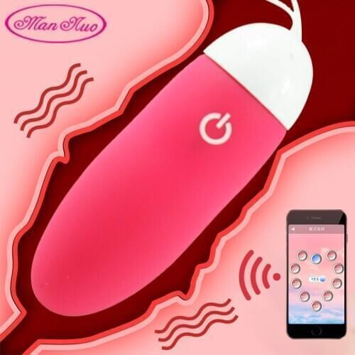 Man Nuo Android IOS Smart Phone Remote Control Vibrator Mini Egg Sex Toys for Women G-spot stimulator Bluetooth Wireless Sex Toy