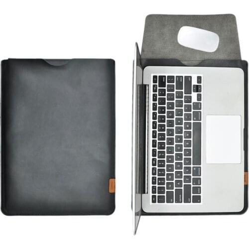 Bag for Microsoft Surface Laptop 13.5 Inch Cowhide Laptop Cover Split Leather Case Protective Sleeve