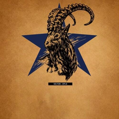 Punk Antelope Heat Transfer Stickers Iron on Animal Letter Patches for Clothing Heat-sensitive Patch Thermo Applique