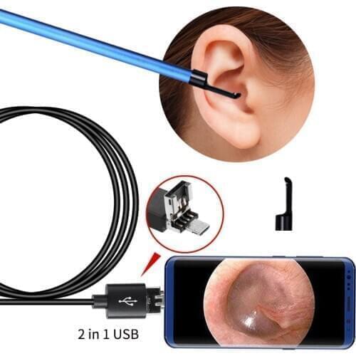 USB Ear Cleaning Endoscope Visual Ear Spoon Multifunctional Earpick Inspection Otoscope Health Care Cleaning Tool