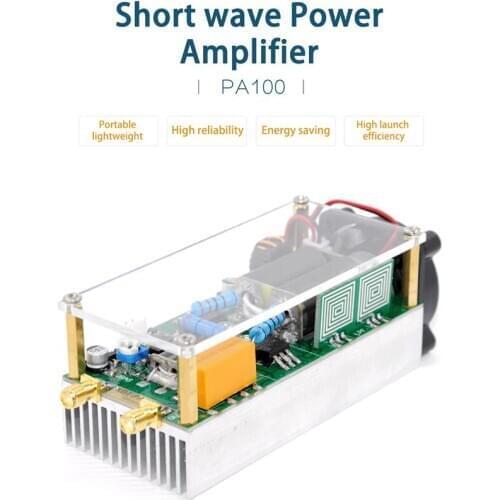 3~30Mhz 100w Shortwave power amplifier HF amplifier RF LPF for QRP FT817 KX3 /Xiegu X5105 G90 G90S G1M/KN-Q10+ Case + Fan