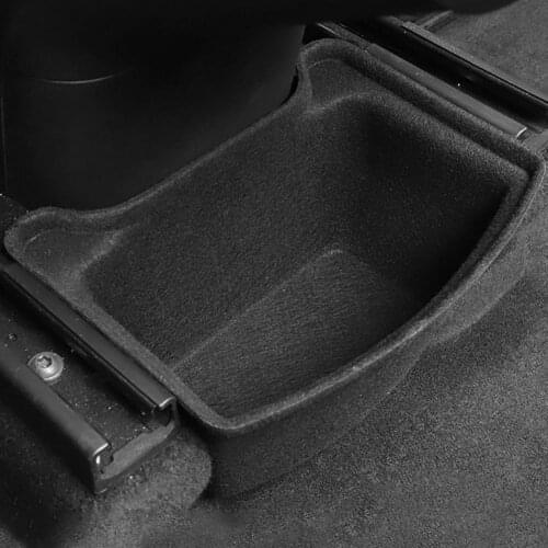 Under Seat Storage Box For Tesla Model Y 2021 Organizer Case Felt Cloth Drawer Holder Car Interior Accessories