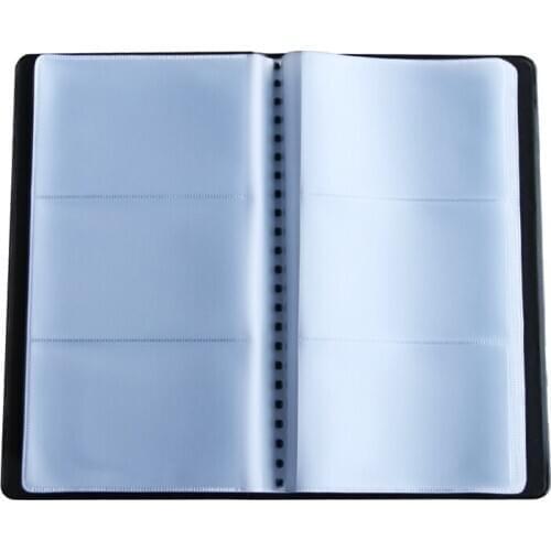 1PCS Deli 5783 A6 Name card holder business name card book 90 pocket 180 pieces card capacity Leather cover wholesale