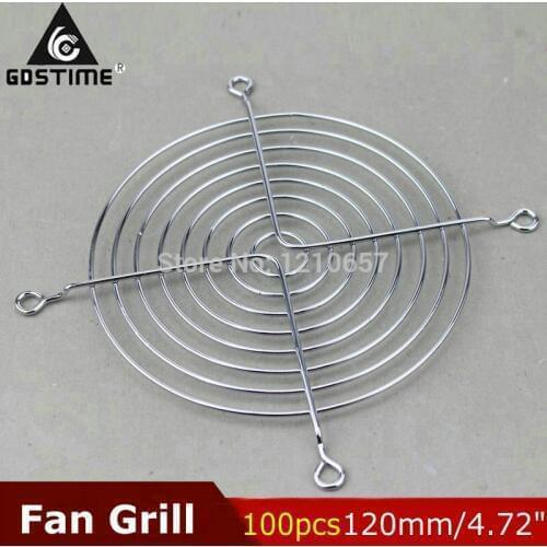 100Pieces LOT Wholesale New Metal Steel 120mm 12cm Fan Safety Net Guard Grill
