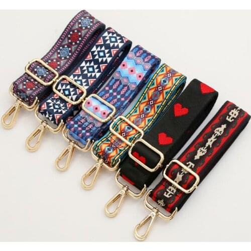 2pcs/lot 140cm Adjustable Nylon Colored Bag Strap DIY Handbag Shoulder Messenger Bag Accessories for Women