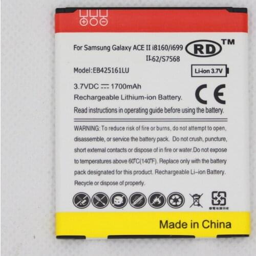 10pcs/lot Phone Battery for Samsung Galaxy S3 Mini S3Mini i8190 i699 Ace 2 i8160 S7560 S7580 Trend S GT-S7562
