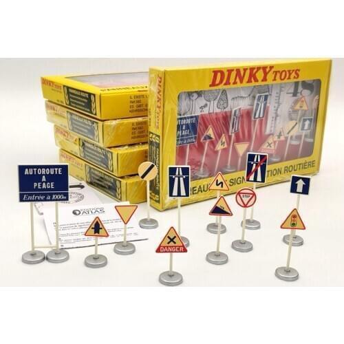 Atlas Dinky Toys 593 12 PANNEAUX DE SIGNALISATION ROUTIERE Models Lot Of 5Pcs