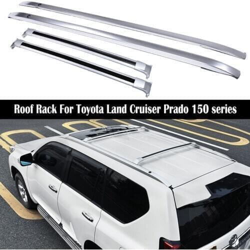 Roof Rack For Toyota Land Cruiser Prado 150 FJ150 LC150 2010-2021 Rails Bar Luggage Carrier Bars top Cross bar Rack Rail Boxes