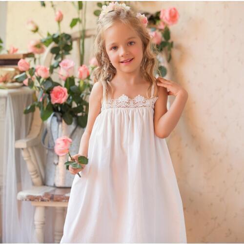 Children Clothing Summer Dresses Girls Baby Pajamas Cotton Princess Nightgown Kids Home Cltohing Girl Sleepwear Slip dress