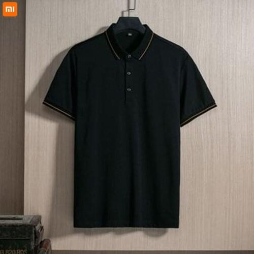 Xiaomi youpin 2021 summer short-sleeved new t-shirt mens polo shirt ice silk pure color casual mens clothing