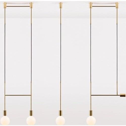 Italian Modern Chandeliers Lighting Kitchen Bar Restaurant Golden Chandelier Art Decor Nordic Design Lustre Suspension Hang Lamp