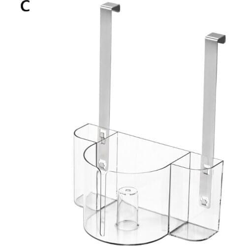 Kitchen Cupboard Cabinet Door Hanging Storage Box Rack Sundries Container Holder R7RC